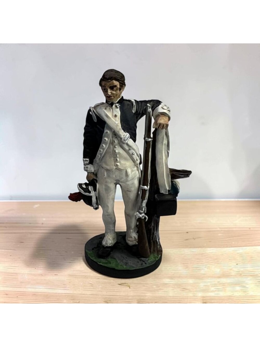 1780 4th Massachusetts Revolutionary War Soldier Metal Figurine By AMHS 1983